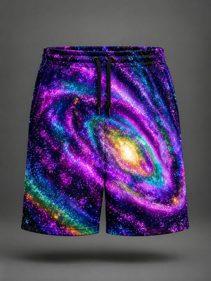 Nebula Wave Printed Shorts