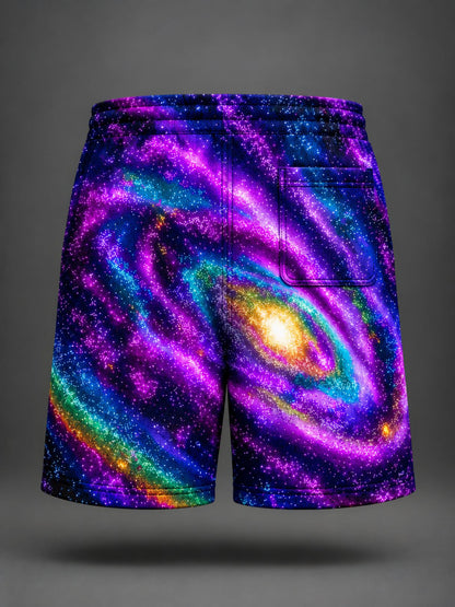 Nebula Wave Printed Shorts