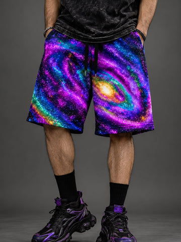 Nebula Wave Printed Shorts