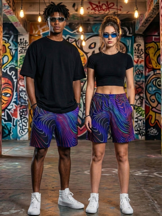 Neon Waves Shorts