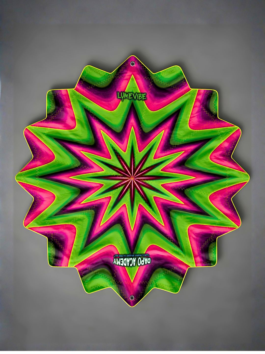 Neon Burst — Dual-Sided UV Reactive 16-Corner Dapo