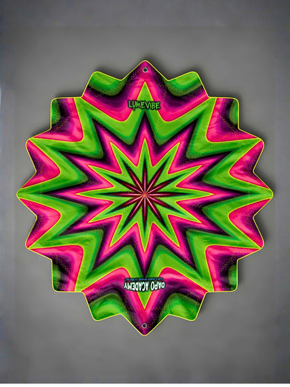 Neon Burst — Dual-Sided UV Reactive 16-Corner Dapo