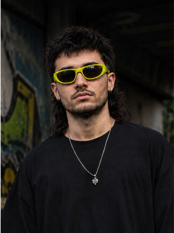 NeonGreen Wraparound Sunglasses