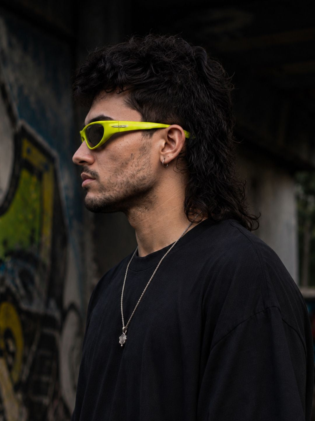 NeonGreen Wraparound Sunglasses