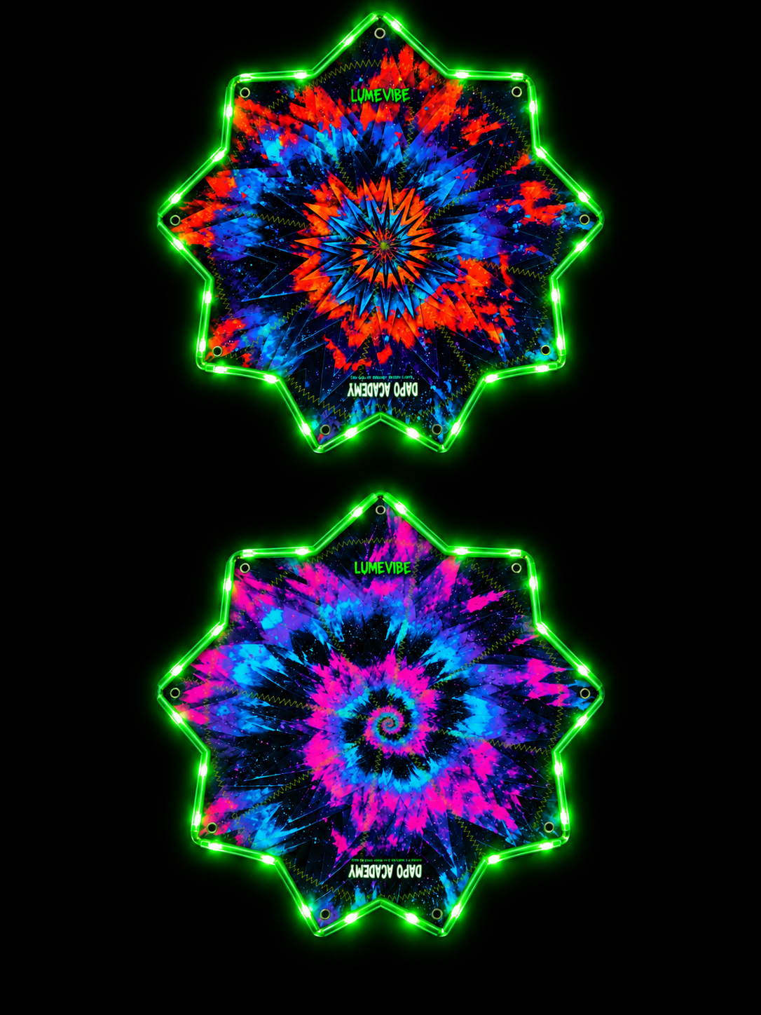 Cosmic Burst 8-Corner UV Reactive LED Dapo