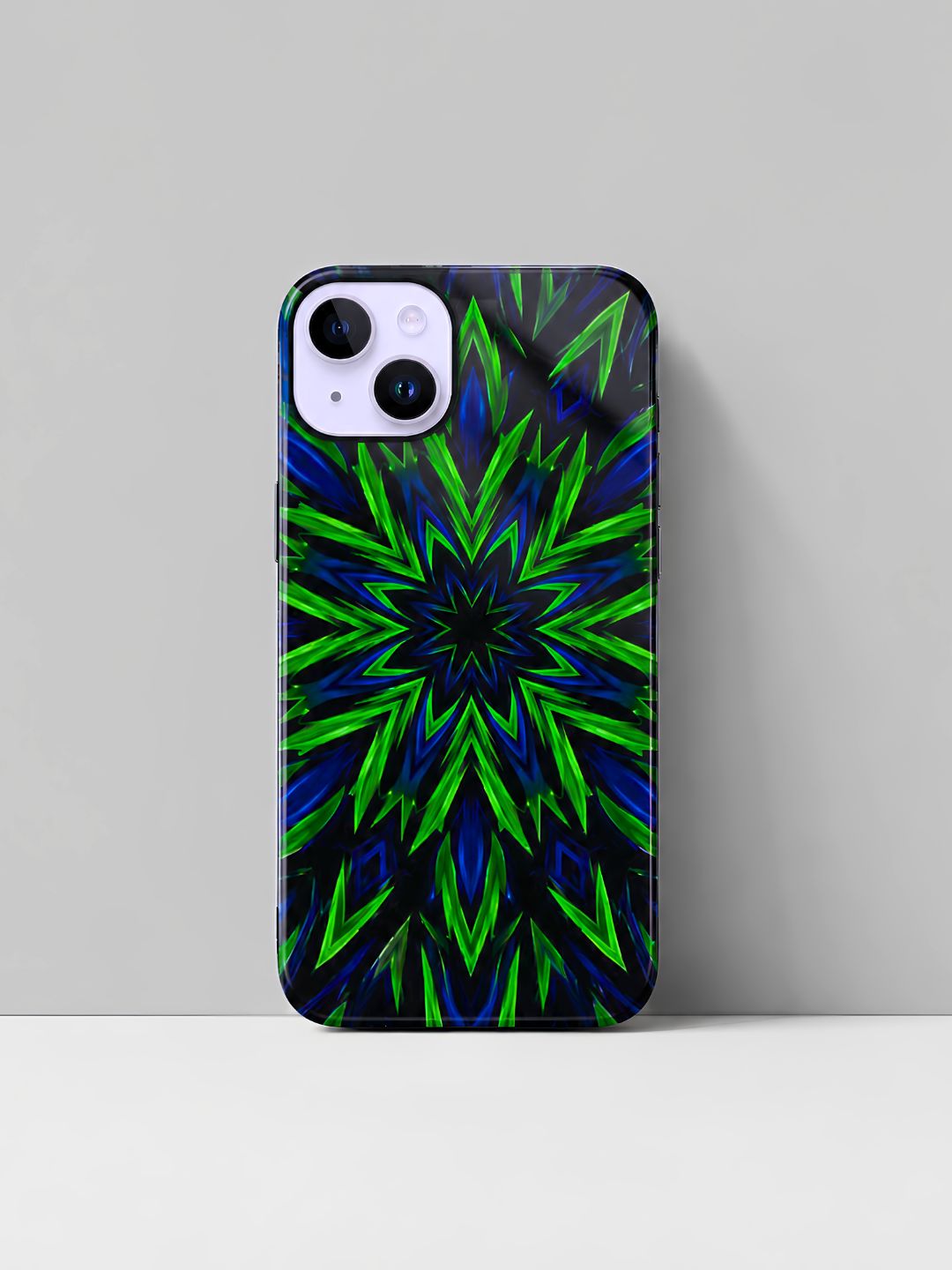 Neon Starburst Glass iPhone Case