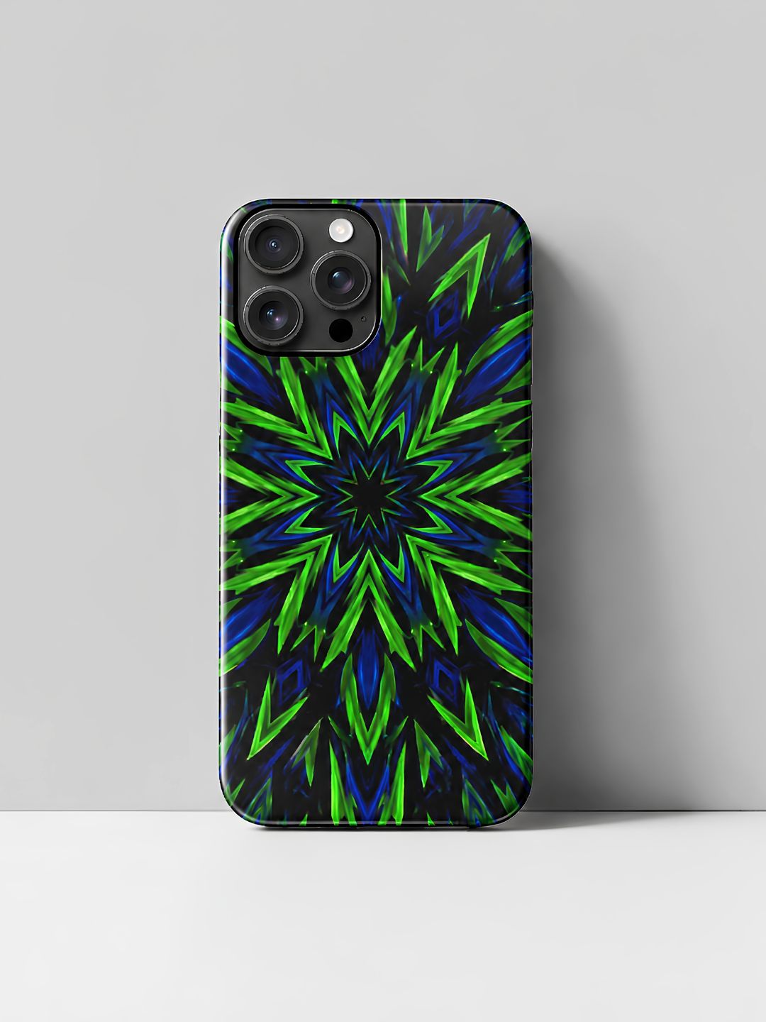 Neon Starburst Glass iPhone Case