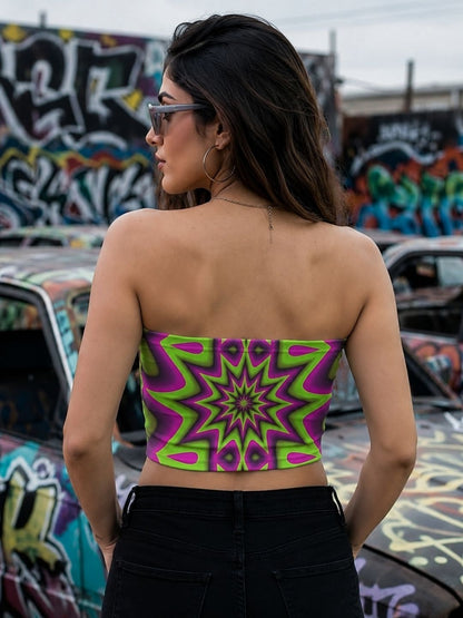 Neon Kaleido Tube Top