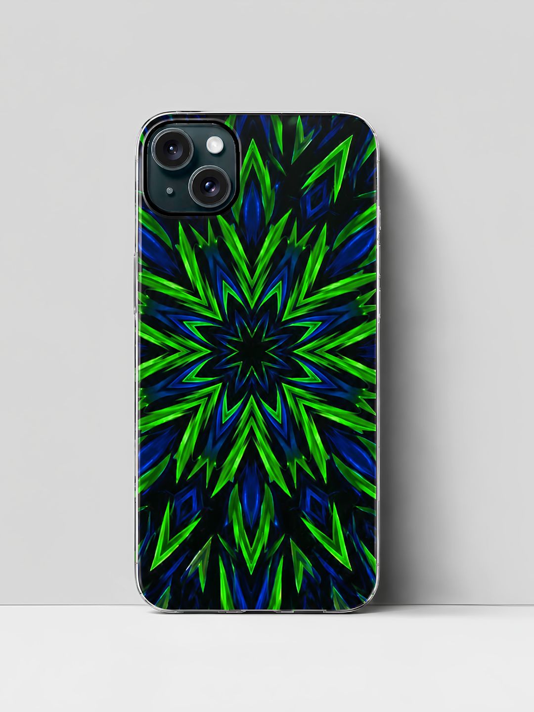 Neon Starburst Glass iPhone Case