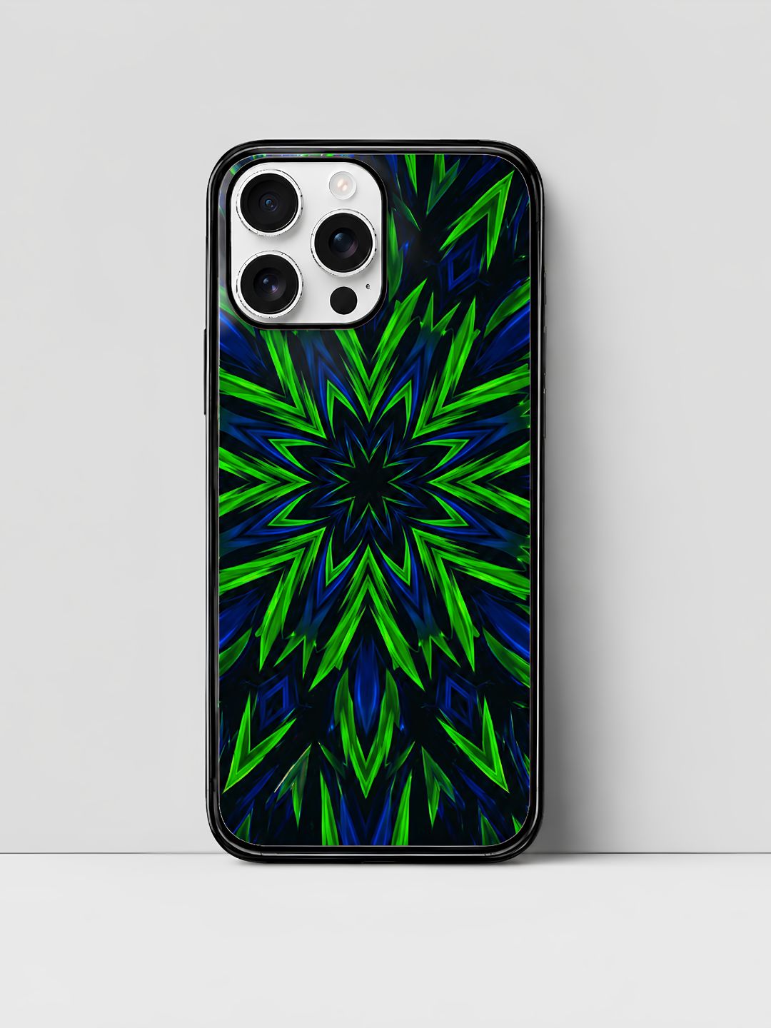 Neon Starburst Glass iPhone Case