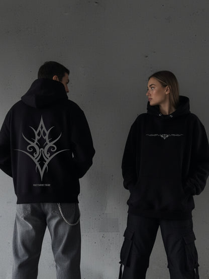 Nocturne Tribe Glow in Dark Hoodie – Heavyweight Drop Fit