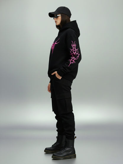 Pink Tribal Flame Hoodie