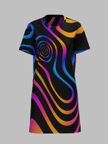 Psy Vibes T-Shirt Dress