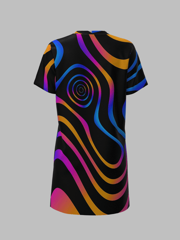 Psy Vibes T-Shirt Dress