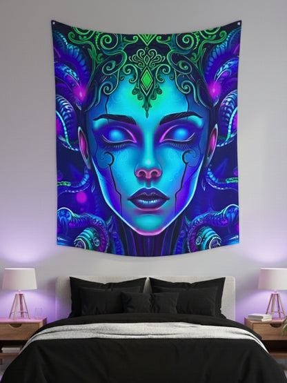 Radiant Queen Wall Tapestry - Premium Large Art