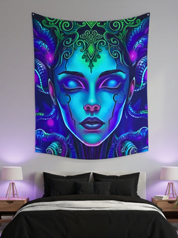 Radiant Queen Wall Tapestry - Premium Large Art