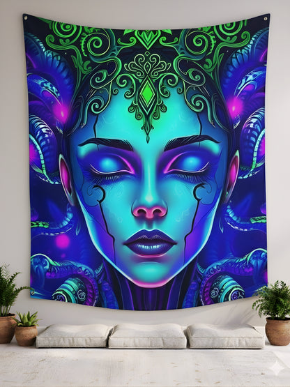 Radiant Queen Wall Tapestry - Premium Large Art