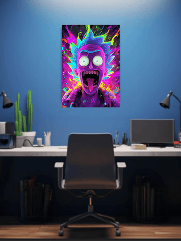 Trippin' Rick and Morty Metal Poster
