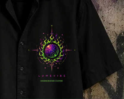Cosmic Flame Oversized Shirt