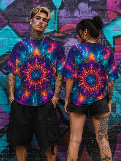 Starburst Mandala Oversized T-Shirt