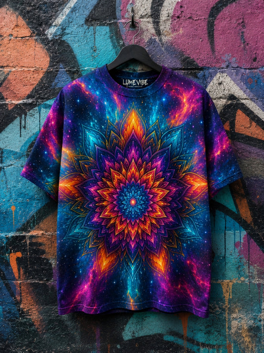 Starburst Mandala Oversized T-Shirt