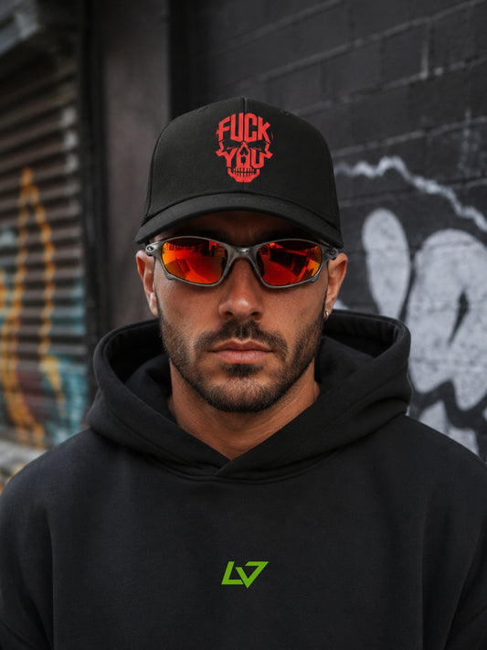 Urban Skull Ottoman Baseball Cap –  Premium Unisex Adjustable Streetwear Hat
