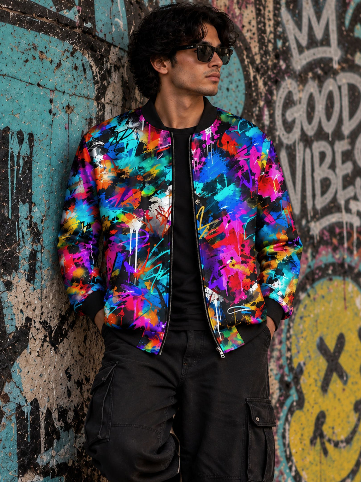 Vivid Flux Bomber Jacket