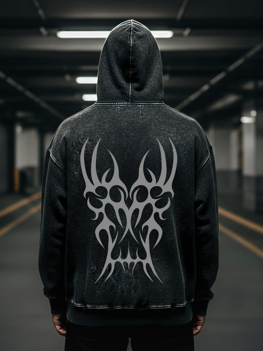 Dark Matter Acid-Wash Hoodie