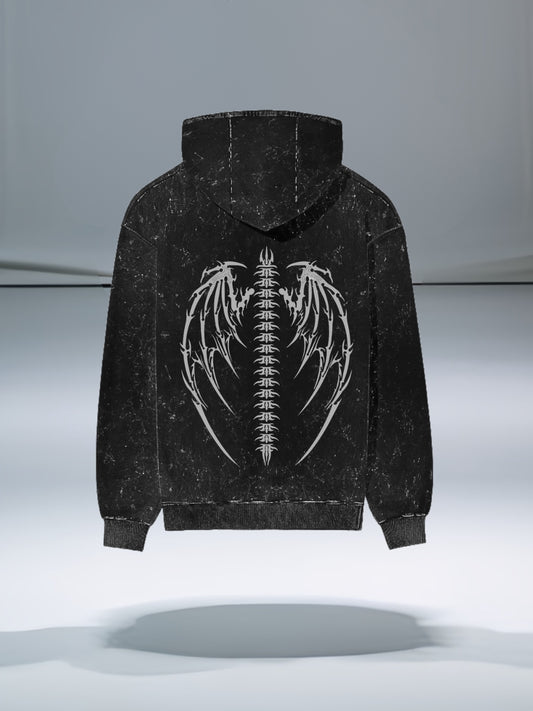 Spinewing Stone Wash Hoodie