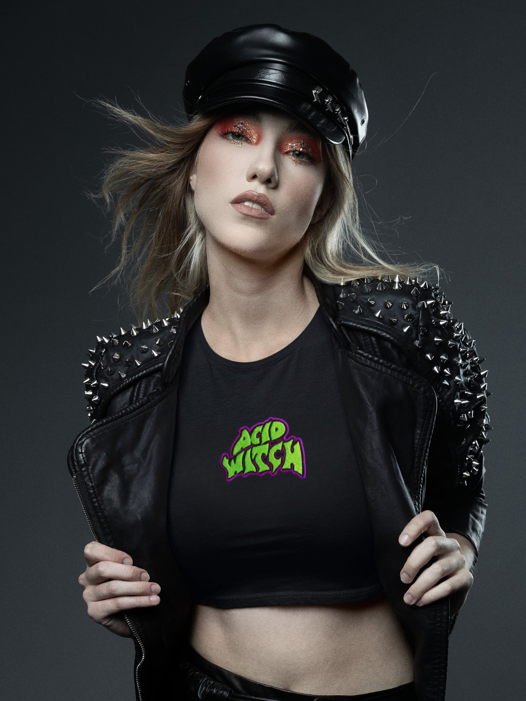 Acid Witch Embroidered Baby Tee