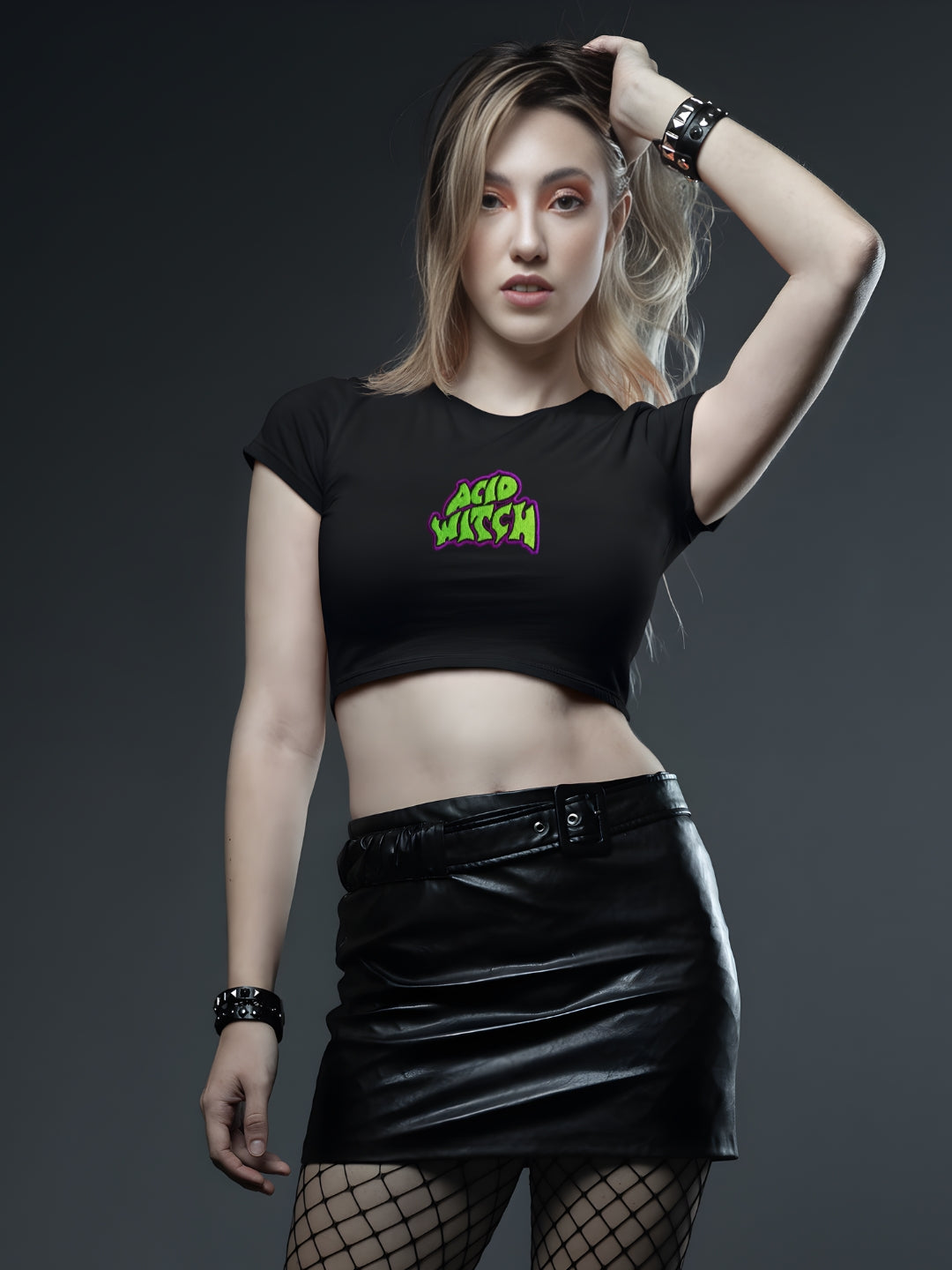 Acid Witch Embroidered Baby Tee