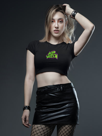 Acid Witch Embroidered Baby Tee