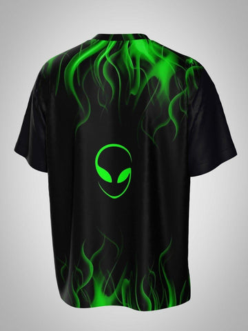 Alien Flame Oversized T-Shirt - Lume vibe