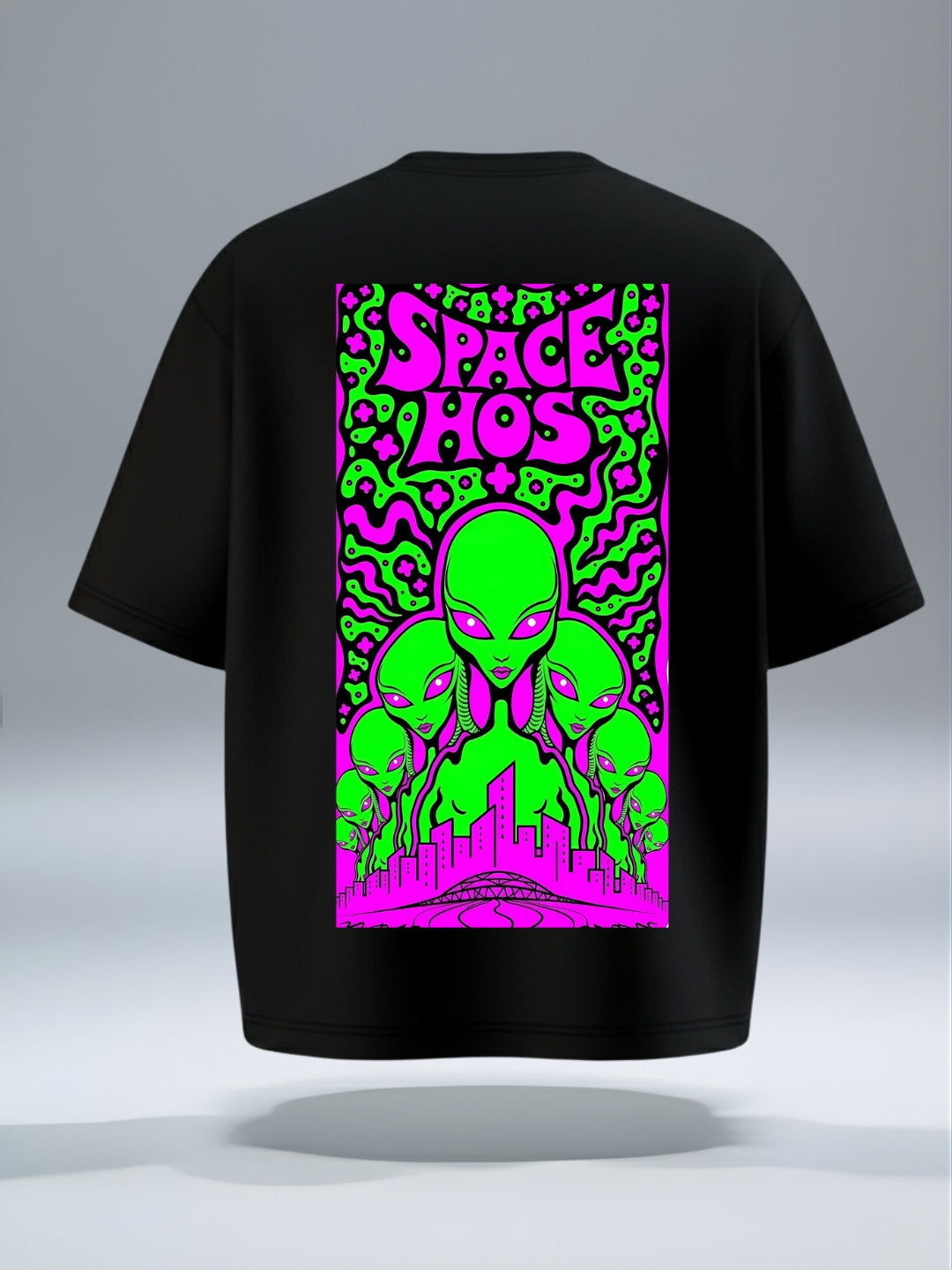 Velora Oversized T-Shirt – Space Chaos Graphic