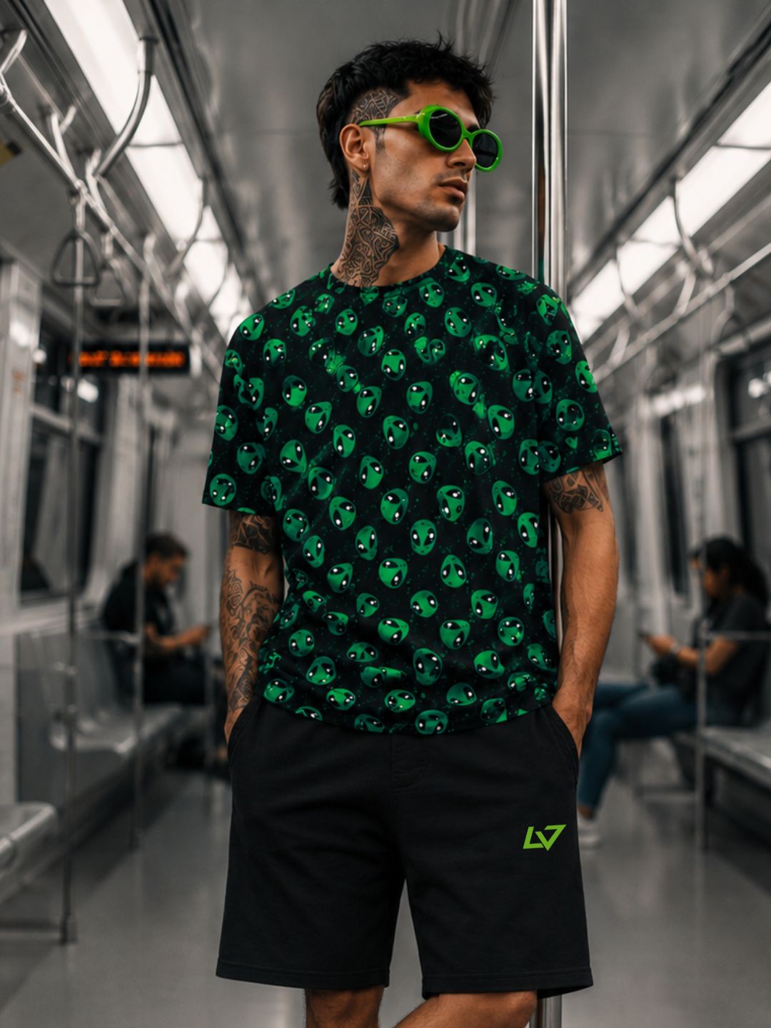 Alien Pulse All Over Print T-Shirt