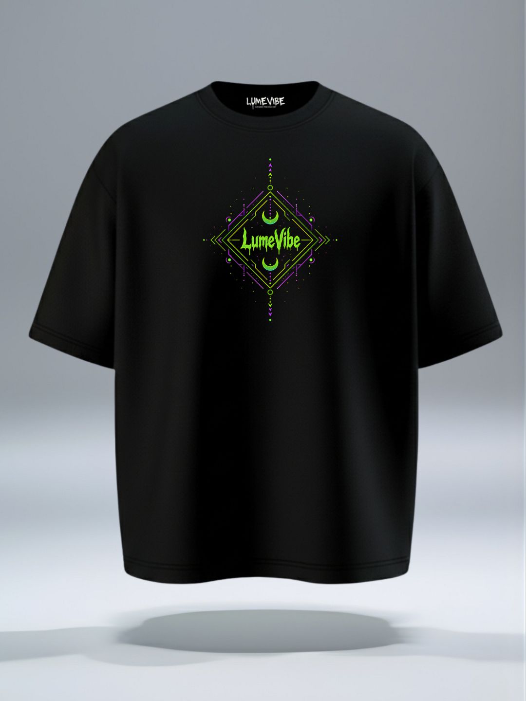 Cosmic Alien Oversized T-Shirt | Neon Moon Graphic  Tee