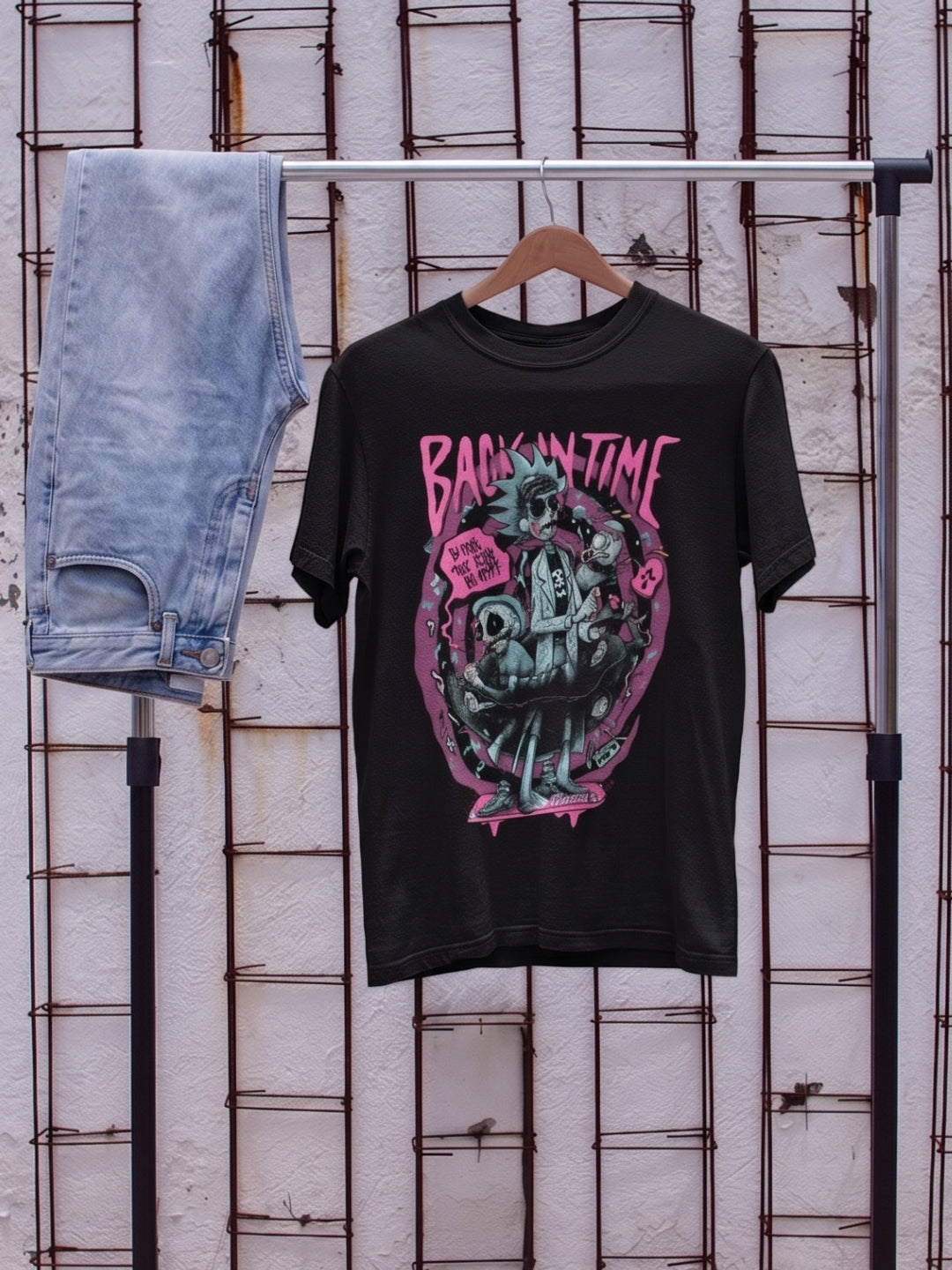 Back in Time Graphic Cotton T-Shirt