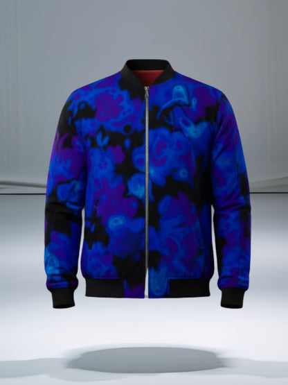 Blue Storm Bomber Jacket
