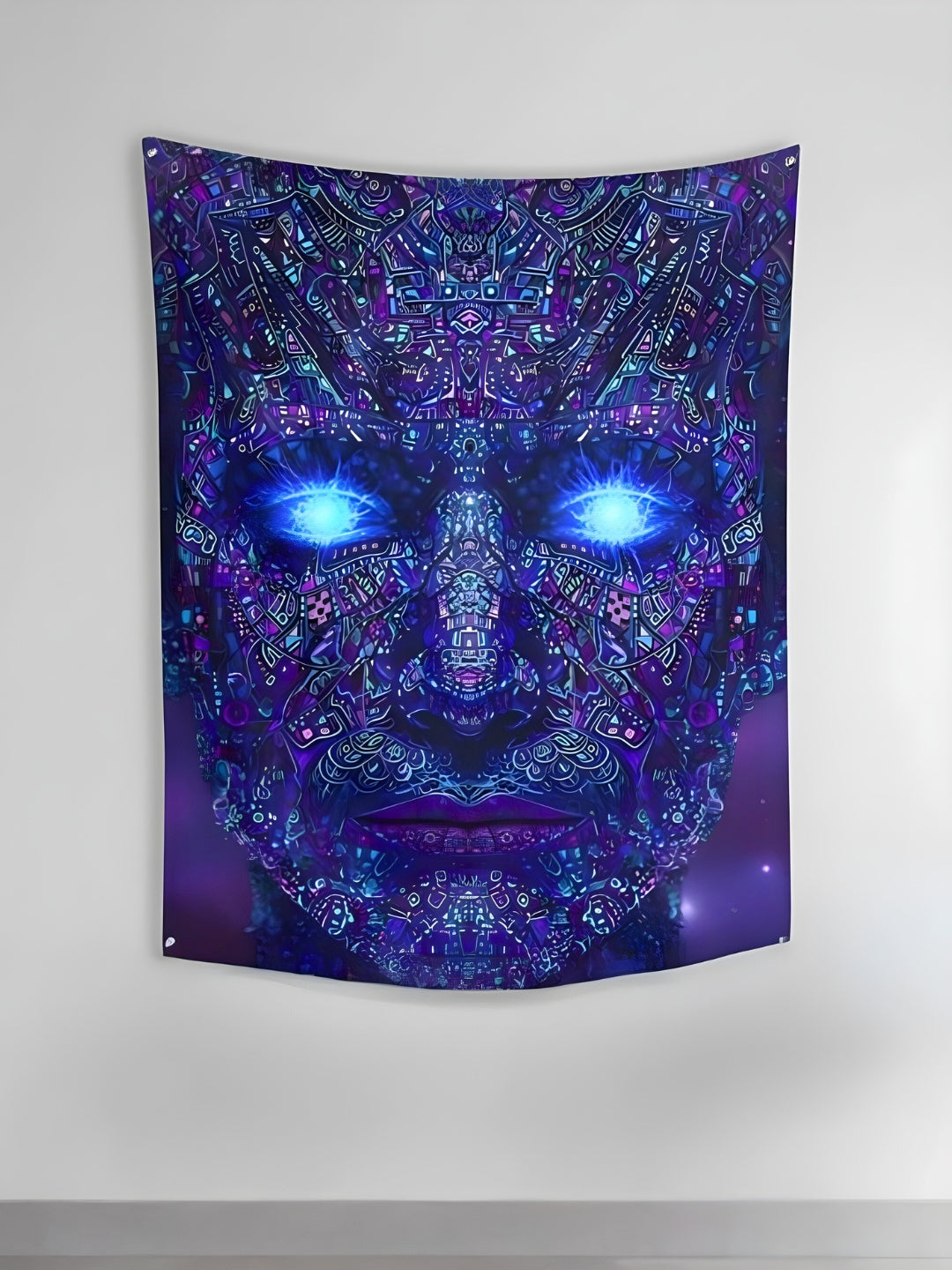 Blue Cypher Tapestry