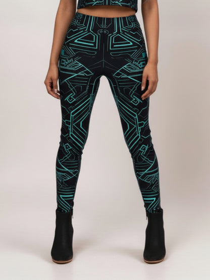 Circuit Leggings & Crop Top Set