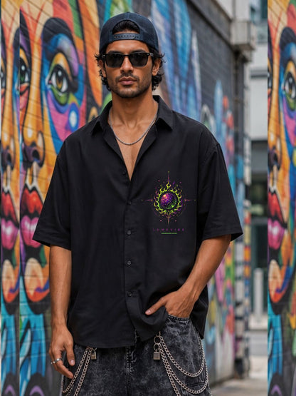 Cosmic Flame Oversized Shirt