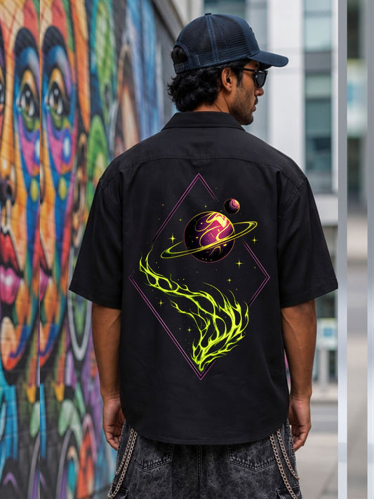 Cosmic Flame Oversized Shirt