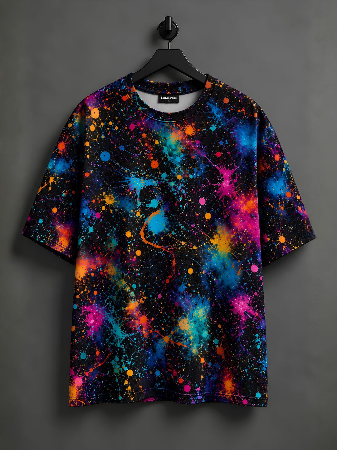 Cosmic Splatter Oversized T-Shirt