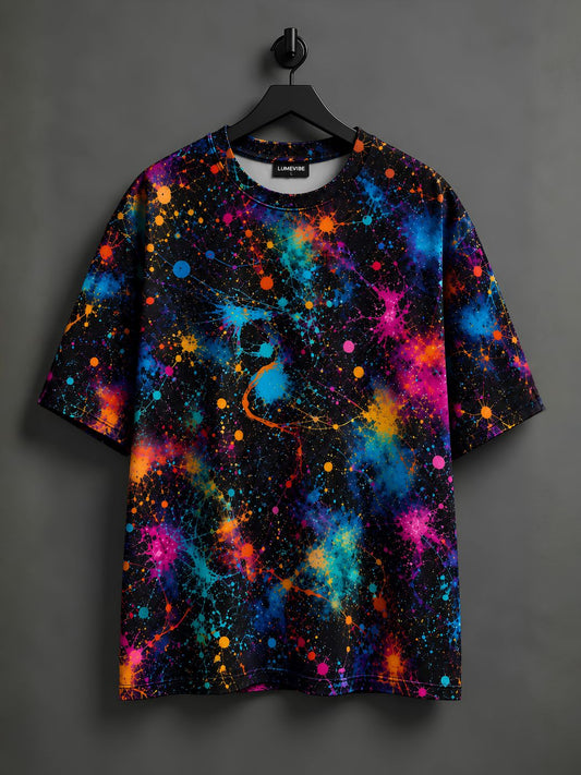 Cosmic Splatter Oversized T-Shirt