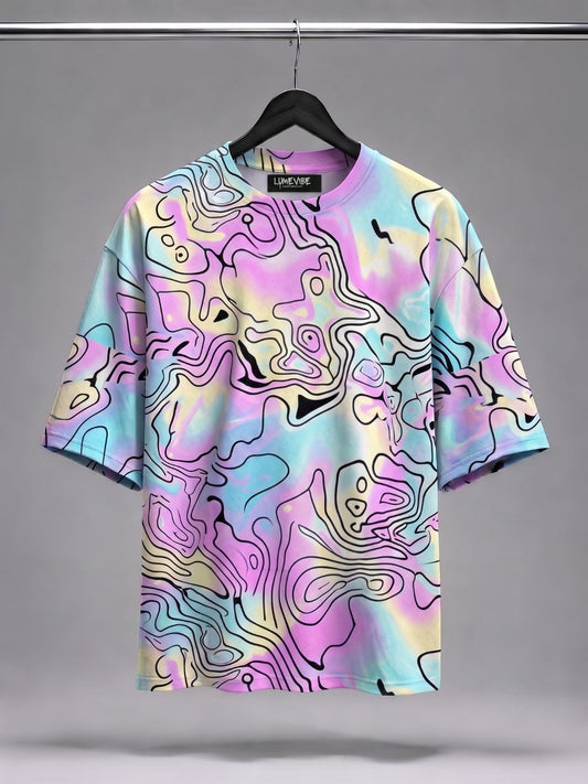 Pastel Mirage Oversized T-Shirt