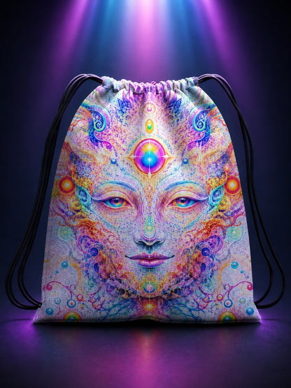 Dreamscape Digital Print Drawstring Bag