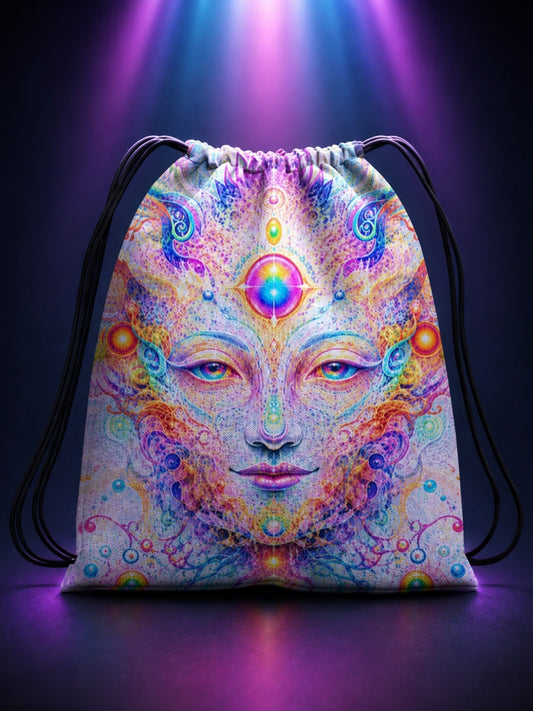 Dreamscape Digital Print Drawstring Bag