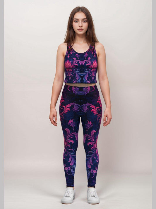 Enchanted Bloom High - Waist Leggings - Lume vibe