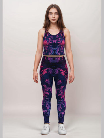 Enchanted Bloom High - Waist Leggings - Lume vibe