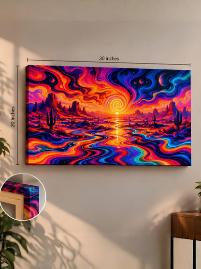 Euphoric Desert Flow Canvas – 30×20 Inch
